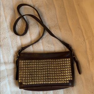 Vintage Studded Coach Shoulder Bag